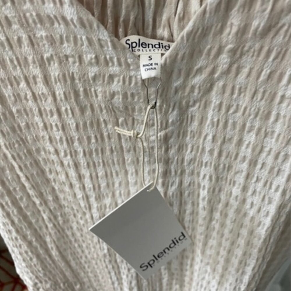 Splendid White Maxi Sundress with Square Neck - Picture 4 of 4